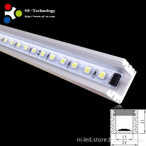 Square LED Aluminium Profile for Flexible LED Strips